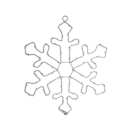 Julesnøfnugg LED-vinduslampe, jernramme, 30,5 cm 1