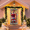 Χριστουγεννιάτικο κάλυμμα πόρτας από ανθεκτικό ύφασμα πολυεστέρα, 1