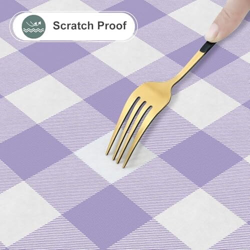 Rectangle Vinyl Tablecloth with Flannel Back, 52x70 in, 2