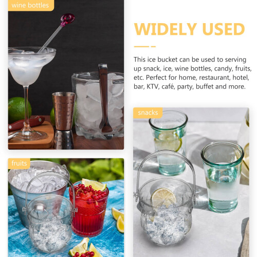 Worgeous 1Pack Ice Cube Bin Transparent Plastic for Bars and Restaurants 1