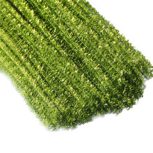 Bulk Pipe Cleaners 100 pcs, 12" Golden Glitter Fuzzy Sticks – DIY Craft Supplies for Christmas, Birthday & Party Decor