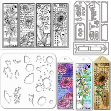 Ștampile transparente, matrițe de decupat și șabloane PET pentru crearea de felicitări, scrapbooking – Compatibile cu unelte DIY pentru