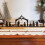 Presepe in metallo nero con base in legno, 12 pezzi 7