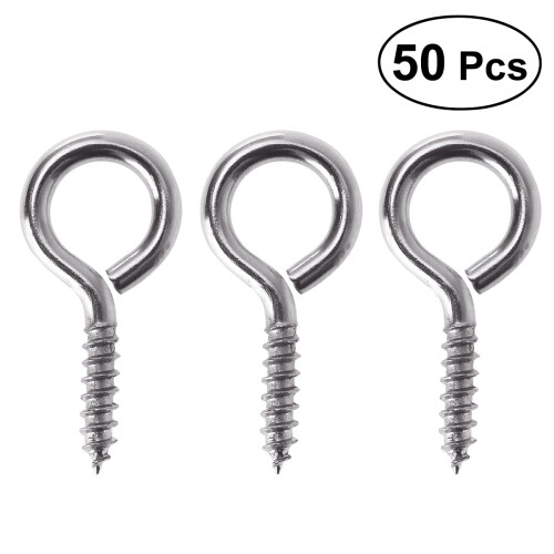 Lihe50PCS Βιδωτές Καρφίτσες με Μύτη για Κοσμήματα, Εύρημα για Κατασκευές - 1# (Ασημί)
