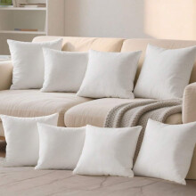 Lot de 6 ou 4 coussins carrés imperméables – Coussins décoratifs pour terrasse, lit, salon, Halloween, intérieur/extérieur (dortoir, salle de
