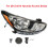 Για το 2012 2013 2014 Hyundai Accent Sedan αλογόνου προβολέα αντικατάσταση προβολέα δεξιά πλευρά 4