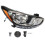 Για το 2012 2013 2014 Hyundai Accent Sedan αλογόνου προβολέα αντικατάσταση προβολέα δεξιά πλευρά 3