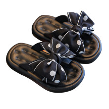 Pantoufles d'extérieur Mikilon pour filles, pointures 1 à 8 ans, confortables, avec grand nœud et respirantes, idéales pour l'été.