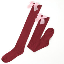 Mikilon meisjes overknee sokken, lange sokken, college stijl, hoge sokken, Halloween effen kleur, strikversiering, lange sokken