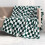 Flannel Blanket Green Checkered Pattern Soft Throw 39.37 x 6