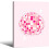 Affiche murale boule disco rose 12x16 pouces 1