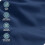 Σετ Σεντόνια Πολυτελείας με Δύο Μονά Κρεβάτια Σκούρο Μπλε, 4 Τεμάχια με Βαθιά 4