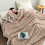 Fleece tæppe dobbeltsidet khaki 50x60 tommer 4