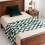Flannel Blanket Green Checkered Pattern Soft Throw 39.37 x 3