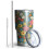 30oz Vakuumisolierter Becher mit Blumenmuster 2