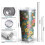 30oz Vakuumisolierter Becher mit Blumenmuster 3