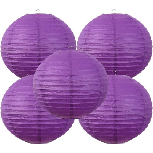 Chinese Style Paper Lanterns, Set of5, Suitable for Party Decoration