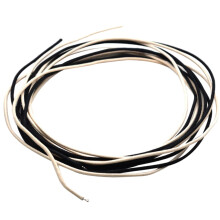 Arnés de cableado para guitarra vintage de 22 AWG, preestañado, trenzado, con retorno por empuje, 6,5 pies.