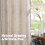 Linen Look Curtains 52x68 in, Bronze Grommet, 2 Panel 4
