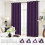 Cortinas térmicas blackout roxas com ilhós, 2 painéis, 52 x 96 polegadas 5
