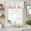 Coral Turtle Conch Valance 54x18in Rod Pocket 2