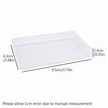 1/3/5pcs Transparent plastic storage box cosmetics,pharmaceuticals jewelry electronic components packaging, DIY toy storage box