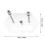 Support mural pour skateboard Yage en acrylique (2 pièces) 2