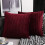 Housses de coussin bordeaux 45 x 45 cm – Lot de 2 3