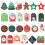 Christmas gift tags with string gold foil 24 pcs 1