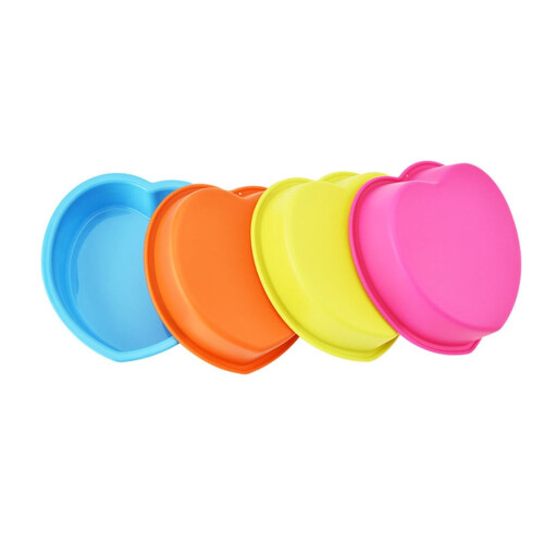 Herzförmige Silikon-Kuchenform, 3er-Pack 2