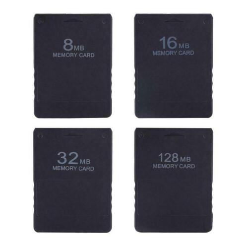 Κάρτα μνήμης PS2, αποθηκευτικός χώρος Flash 8MB–256MB 1