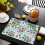 Tischsets aus Leinenmischgewebe mit Blumenmuster, 4er-Set 5