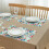 Tischsets aus Leinenmischgewebe mit Blumenmuster, 4er-Set 4
