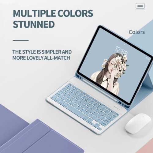 Capa com teclado e mouse compatível com iPad Pro de 13 polegadas M4 2024Ñ 2