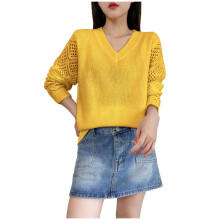 Hässliche Weihnachtspullover für Damen, langärmelige Pullover, lässige Herbstpullover mit V-Ausschnitt, gestrickte, leichte Oberteile