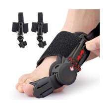 ZLCRecovist Bunion Corrector – Opgraderet Hyggear tåudretter til hallux valgus, smertelindring, hammertå, venstre/højre, 2 stk. sort, kompatibel