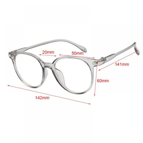 Óculos vintage redondos e transparentes sem grau para homens e mulheres. 1