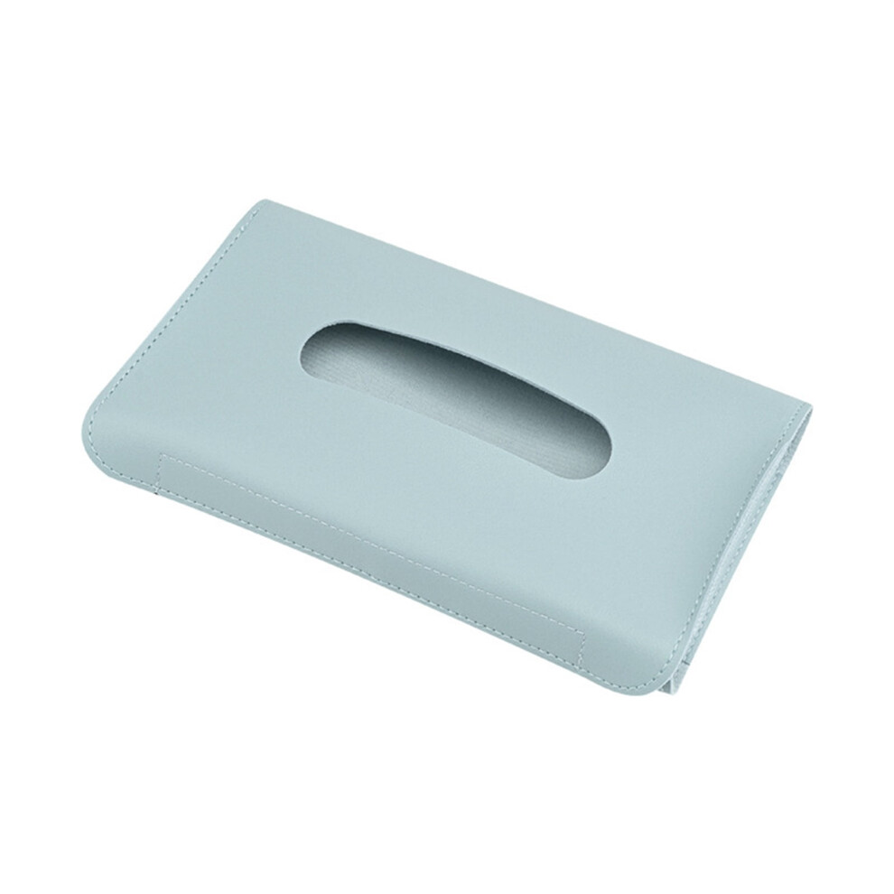 2 Pcs Leather Car Tissue Holder Back Seat Sun Visor Napkin Storage Box Vehicle Accessories Universal For Suv/Truck/Rv 9149926093961