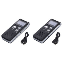 2X 8G-Sprachrekorder, Hochauflösender MP3-Player mit Rauschunterdrückung, Geeignet für Besprechungen und Andere Anlässe