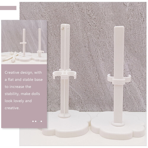 Supporti per bambole FRCOLOR – Set da 12 pezzi in plastica bianca 1