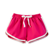 Barnshorts, tonårsshorts, enfärgade flickshorts för barn, sportbyxor, fritidsshorts för hemmabruk