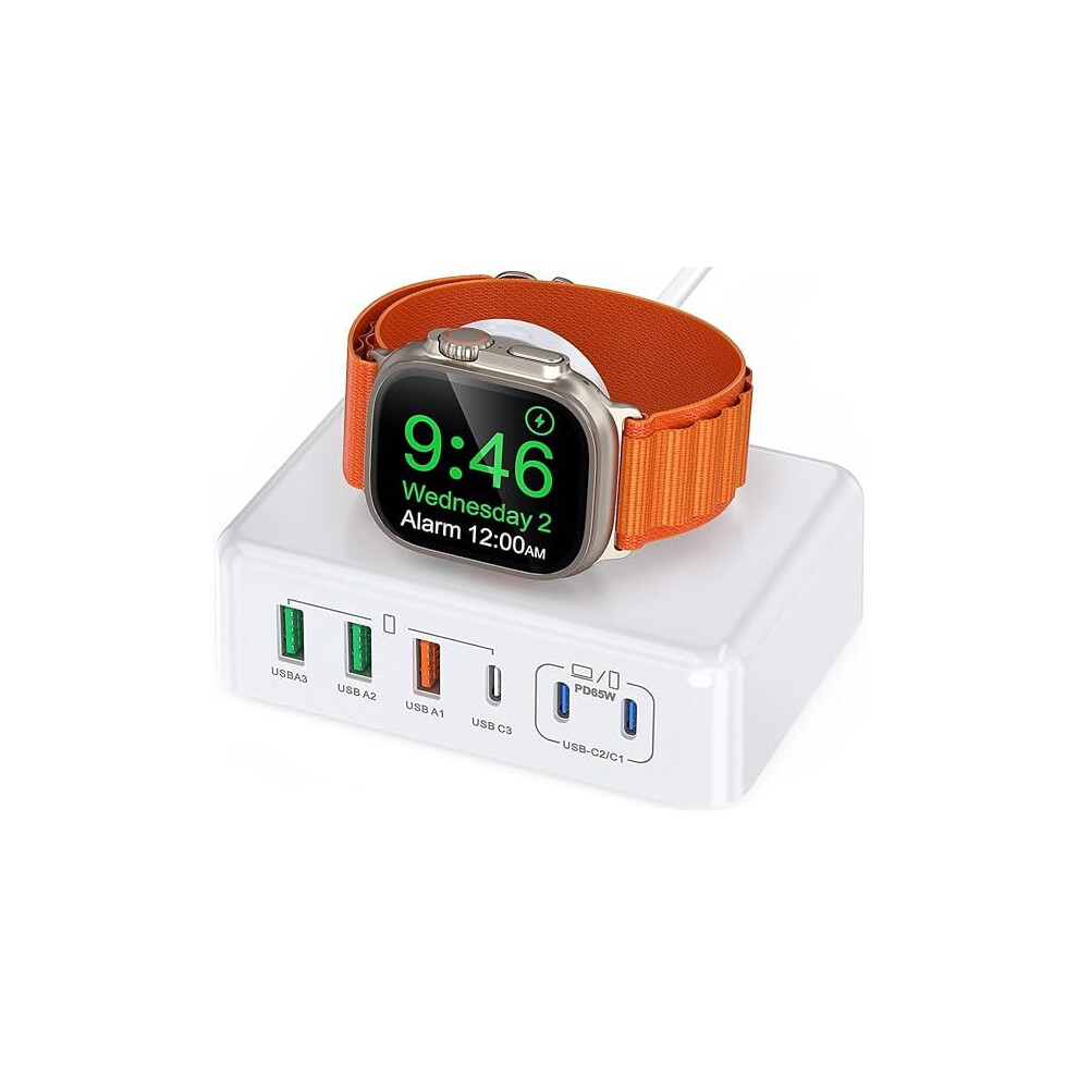 Zlc170w Usb-C Charging Station Â Travel Charger Compatible With Iphone 16Â12, Apple Watch Ultra/Se/10Â2, Airpods, Macbook, Ipad 9149926094494