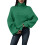 Damen-Langarm-Strickpullover Grün Herbst Winter 1