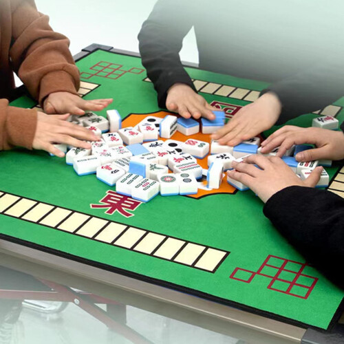 Mahjong Mat Thicken Mute3D Effect Ισχυρή απορρόφηση νερού Εξαιρετικό κέντημα Αντιολισθητικό 2