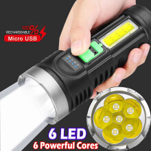 Lanternă LED de 1500000LM, lampă reîncărcabilă USB super luminoasă, lanternă puternică cu lumină puternică