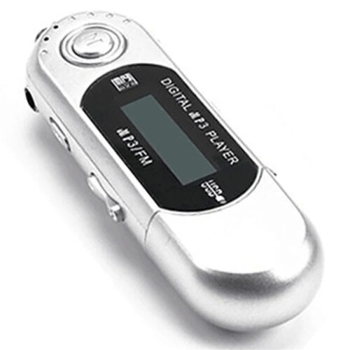 2X  MP3 Player USB 2.0 Small Flash Drive Multilanguage LCD Music Player with 3.5mm Audio Jack Automatic Shutdown(A) 2