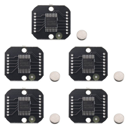5X MT6835 Magnetic Encoder Module PWM/SPI Borstlös Motor 21BIT Encoder Kan Ersätta AS5048 1