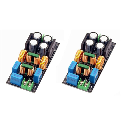 2X AC EMI Filter Audio Power Amplifier EMC EMI Electromagnetic Interference Purify Power  Differential Mode Common,10A