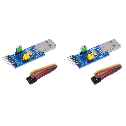 2X USB Till IIC Adapter Module, USB Till IIC I2C UART Converter Adapter Module Elektroniska Komponenter 1