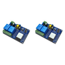 2X ESP32-Relaismodul, Zweikanal-WiFi--Relaismodul ESP32-WROOM, Sekundäres Entwicklungsboard für